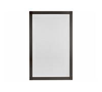 Moustiquaire de Fenêtre 90 x 120 cm - Anti-Insectes, Facile à Installer - Cadre Aluminium Marron - Toile Grise