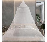 Moustiquaire de Lit en Forme de dôme, Grande Ciel de Lit Adulte pour Usage Intérieur et Extérieur