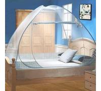 Moustiquaire de Lit Pliable, Digead Portable de voyage Moustiquaire, Porte simple Camping Mosquito Rideau, 100 * 200cm Moustiquaire en Forme de Dôme à Installation Facile - Jante bleue G