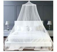 Moustiquaire de lit - Universelle pour lit double et simple - Tissu tulle résistant - Installation sans perçage