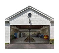 Moustiquaire de Porte de Garage pour 2 Voitures, Maille Magnétique Pour Grande Porte avec Fermeture Magnétique, Résistante À La Déchirure, Durable pour Terrasse, Extérieur