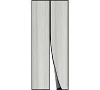 Moustiquaire de porte magnétique 70x210cm noir