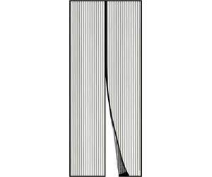 Moustiquaire de porte magnétique 70x210cm noir