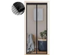 Moustiquaire de porte magnétique, fermeture automatique, installation facile, L 95 cm × H 200 cm