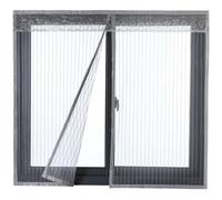 Moustiquaire de porte - RWOYTHK - Rideau magnétique 120x130 cm - Gris - Aimants - 2 goupilles