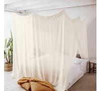 Moustiquaire Deconet en bambou - Ahisma - d210x w200cm - gris et blanc 2 pcs.