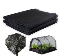 Moustiquaire d'extérieur, Filet de Protection Contre Les Insectes, Maille Fine Filets pour Jardin (3 x 4 M, Noir)(60 mailles)