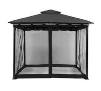 Moustiquaire d'extérieur, polyester durable, installation facile, moustiquaire noire uniquement pour les noirs, L360xB360xH230CM