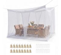 Moustiquaire d'extérieur Sekey, modèle Pavillon, dimensions 3,5 x 2,5 x 2,5 mètres. Protection contre les insectes pour jardin, extérieur, balcon. Filet anti-moustiques pour pergola, grand format, pro