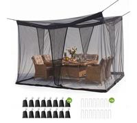 Moustiquaire d'extérieur Sekey, modèle Pavillon, dimensions 3,5 x 2,5 x 2,5 mètres. Protection contre les insectes pour jardin, extérieur, balcon. Filet anti-moustiques pour pergola, grand format, pro