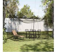Moustiquaire d'extérieur - vidaXL - 300x300x250 cm - 220 mailles - Noir - Polyester - Fermeture éclair - 8 boucles
