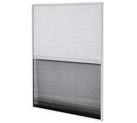 Moustiquaire Enroulable pour Fenêtre de Toit, Moustiquaire plissée pour fenêtre et store Aluminium 80 x 120cm