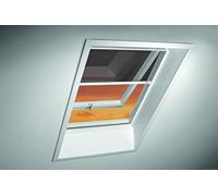 Moustiquaire Enroulable ZRI Originale Roto - Montage sur Le Dormant - Coulisse Blanc - pour Fenêtres de Toit de la Série Designo R8, i8 et Classic 84 - Taille 134/140 | 13/14 - Couleur Noir