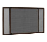Moustiquaire extensible pour fenêtres Marron (100 193)x75 cm Noir G