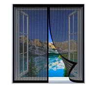 Moustiquaire Fenetre 90 x 135 cm Installation Facile Sans Percer Moustiquaire Magnétique Sans Outil pour Fenêtre Empêche Les Insectes, Noir