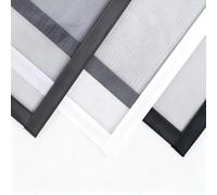 Moustiquaire Fenetre Adhésive | 130x160cm | Et Maille PP Respirante | Avec Rubans Adhésifs | Pour garder lesinsectes/mouches/moustiques à l'extérieur | Blanc