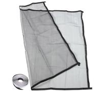 Moustiquaire Fenêtre Adhésive Nylon Noir, Lavable et Amovible | Protection Respirante pour Fenêtre Standard, Remplacement de Toile, Usage Maison, Installation Simple, Lot Unique