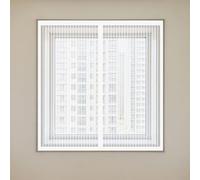 Moustiquaire Fenêtre Aimantée 70 x 130 cm Aimants Puissants Fermeture Moustiquaire Porte Fenetre Amovible, Facile à Installer pour Chambre, Couloirs, Porte Patio, Blanc