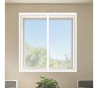 Moustiquaire Fenêtre Aimantée 70 x 145 cm Perçage Maille Ultra Fine Rideaux Anti Mouche Sans Espace, Amovible, Facile à Installer pour Chambre, Couloirs, Porte Patio, Blanc