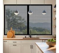 Moustiquaire Fenêtre Aimantée 90 x 180 cm Automatiquementfermé, Sans Percer Rideau de Porte Antimoustique Installation Facile pour Chambre, Couloirs, Porte Patio, Noir