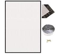 Moustiquaire fenêtre avec Bande Agrippantes Adhésives Format personnalisé Moustiquaire Universelle pour Fenêtre,Maille Lavable, Bricolage, Protection Contre les Moustiques et les Insectes 68x144