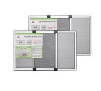 Moustiquaire Fenêtre Coulissante Extensible 50x70 cm, Jusqu'à 132 cm de Largeur Ajustable - Cadre Aluminium Robuste pour Volet Roulant, Installation Facile Sans Perçage, Toile Fibre de Verre Grise