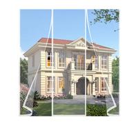Moustiquaire Fenêtre Magnetique 185x220cm Facile à Installer sans Percer Rideau Anti Mouche Porte Animaux AcceptéS pour Couloirs,Portes Blanc