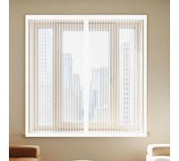 Moustiquaire Fenetre Magnetique 70 x 145 cm Perçage Maille Ultra Fine Aimantée Auto Adhésif en Maille Amovible, Facile à Installer Adaptée à Toutes Fenêtres, Blanc