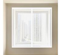 Moustiquaire Fenetre Magnetique 70 x 75 cm Perçage Maille Ultra Fine Moustiquaire pour Fenetre Installation Facile pour Balcon, Chambre et Salon, Blanc