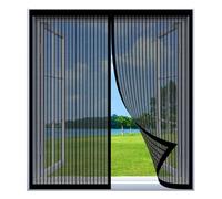 Moustiquaire Fenêtre Magnétique 70 x 83 cm Installation Facile Sans Percer Moustiquaire Extensible en Maille de Fibre de Verre pour Fenêtre Empêche Les Insectes, Noir