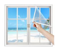 Moustiquaire Fenetre Toit 60x70cm Blanc Toile Fibre De Verre En Rouleau Fly Screen Door Pour Fenêtres
