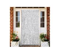 vidaXL Rideau moustiquaire gris clair et gris foncé 90x220 cm chenille