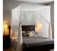 Moustiquaire lit 200x200x220, Moustiquaire lit 2 Places, Moustiquaire Rectangulaire, Mailles Fines et durables - pour la Maison et Le Camping