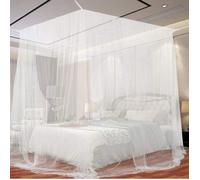 Moustiquaire Lit Double et Simple 200x220x210 cm Mailles Ultrafines Protection Anti-Moustiques Sans Insecticide Durable