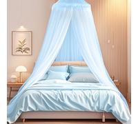 Moustiquaire Lit,Grande Moustiquaire pour Simple & Double,0.6x2.5x10.5M Ciel de Lit pour Adulte Fille Bebe Enfant,Facile à Installer, Protection fiable Contre Les Insectes et Baldaqui