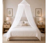 Moustiquaire Lit,Grande Moustiquaire pour Simple & Double,Ciel de Lit pour Adulte Fille Bebe Enfant,Facile à Installer, Protection fiable Contre Les Insectes et Baldaqui-0.6x2.5x10.5M
