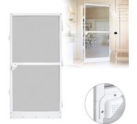 Moustiquaire LZQ Moustiquaire pour porte 120x240 cm Porte moustiquaire avec tissu en fibre de verre Insect Screen Blanc