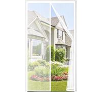Moustiquaire magnétique 90 x 200 cm pour porte d'entrée et porte-fenêtre – Protection anti-insectes avec système de fermeture automatique