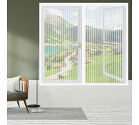 Moustiquaire Magnetique Fenetre 70 x 75 cm Perçage Maille Ultra Fine Aimantée Auto Adhésif en Maille Amovible, Facile à Installer pour Chambre, Couloirs, Porte Patio, Blanc