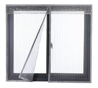 Moustiquaire Magnétique - Non spécifié - 120x130cm - Fibre de verre - Fixation auto agrippante - Gris
