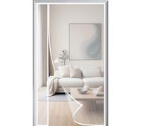 Moustiquaire Magnétique Porte 165x225cm Moustiquaire Porte Fenetre Rideaux Anti Mouches pour Joint Magnétique Haut en Bas Installation Facile Sans Perçage Blanc