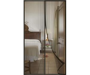 Moustiquaire magnétique Porte Moustiquaire de balcon 95x220cm Noir