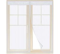 Moustiquaire magnétique pour fenêtre - 100 x 140 cm - Moustiquaire - Moustiquaire de fenêtre avec bande adhésive