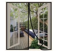 Moustiquaire magnétique pour fenêtre, 40x140 cm, noire, sans perçage, fermeture automatique