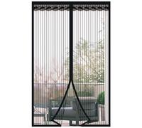Moustiquaire magnétique pour porte, 100x240 cm, noire, sans perçage, protection contre les insectes, rideau pour porte-fenêtre de balcon