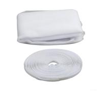 Moustiquaire magnétique pour porte, découpable, polyester, noir (blanc, 1,5 | Bande auto-adhésive, montage facile sans perçage, maintient les guêpes à distance, circulation d'air frais, design blanc