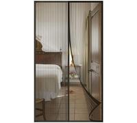 Moustiquaire magnétique pour portes et fenêtres - filet noir - 140 x 210 cm