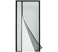 Moustiquaire magnétique pour portes et fenêtres, noire, 95 x 215 cm, résistante
