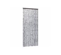 vidaXL Rideau anti-insectes chenille 100 x 220 cm brun et beige