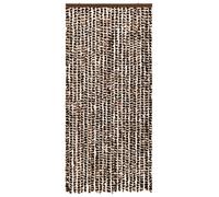 Moustiquaire Marron et blanc 90x220 cm Chenille